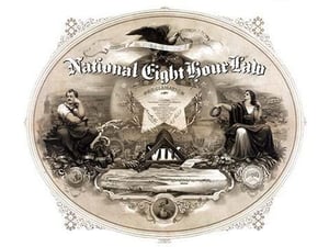 National Eight Hour Law by Britton & Rey - Art Print