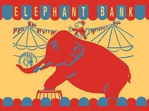 Elephant Bank - Art Print