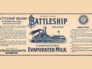 Battleship Brand Unsweetened Evaporated Milk - Art Print
