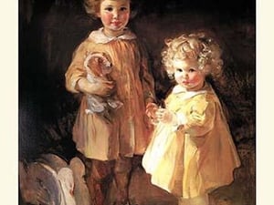 Two Little Sisters by Alice Kent Stoddard - Art Print
