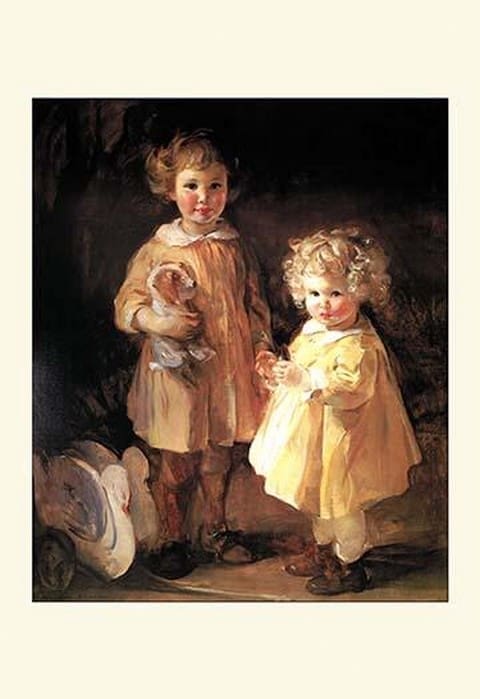 Two Little Sisters by Alice Kent Stoddard - Art Print