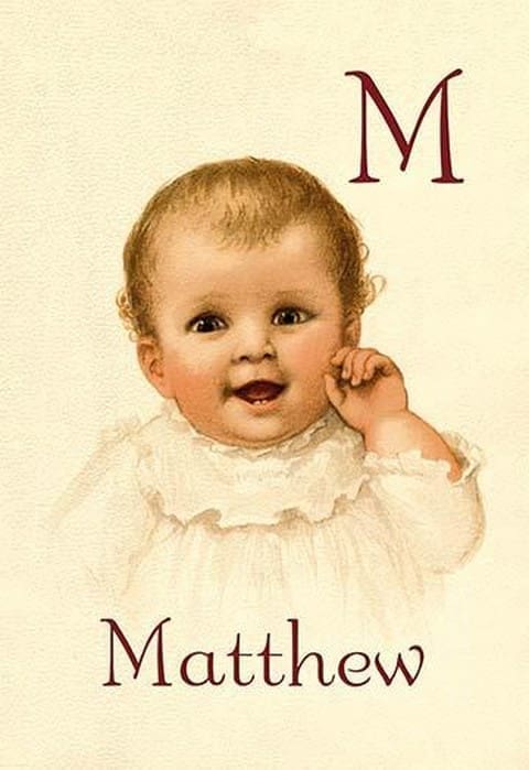 M for Matthew by Ida Waugh - Art Print