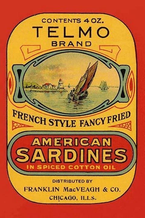 Telmo Brand American Sardines - Art Print