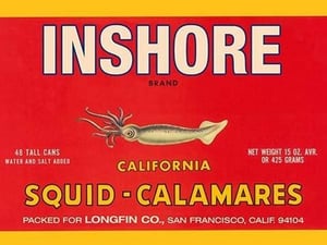 Inshore Brand Squid - Calamares by Paris Pierce - Art Print
