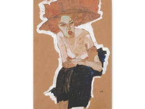 Die Hämische (1910) by Egon Schiele - Canvas Print