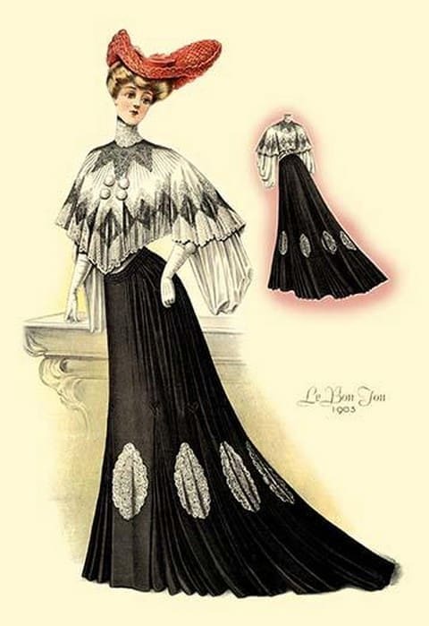 Le Bon Ton: In Black - Art Print