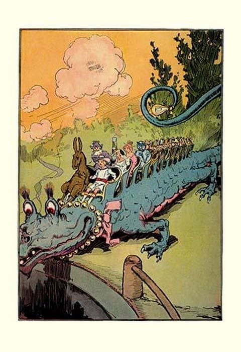 The Quox by John R. Neill - Art Print