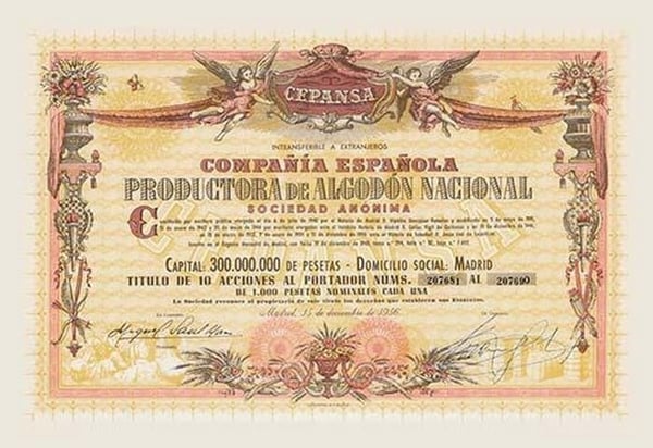 Compania Espanola Productora de Algodon Nacional - Art Print