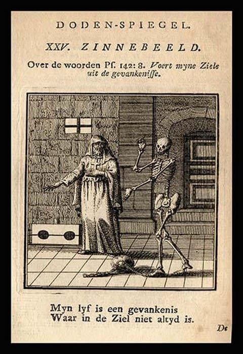 Skeleton and Prisoner - Art Print