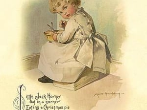 Little Jack Horner by Maud Humphrey - Art Print