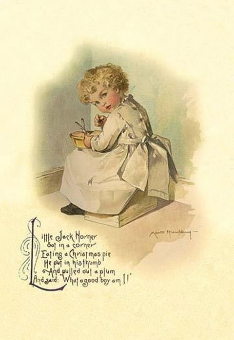 Little Jack Horner by Maud Humphrey - Art Print