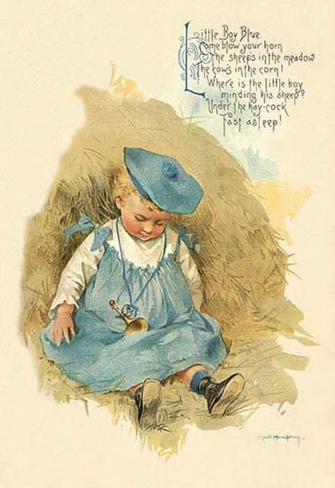 Little Boy Blue by Maud Humphrey - Art Print