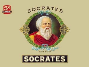 Socrates Cigars - 'Know Thyself' - Art Print