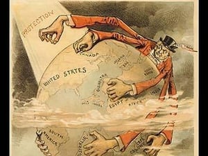 Judge Magazine: Free Trade England Wants the Earth by Victor - Art Print