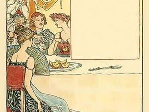 April Fool whistled a dance tune while the days of each season smiled. by Walter Crane - Art Print
