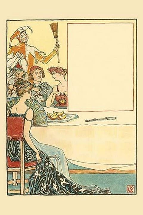 April Fool whistled a dance tune while the days of each season smiled. by Walter Crane - Art Print