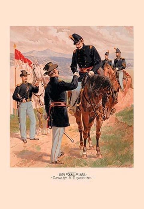 Cavalry and Dragoons by Henry Alexander Ogden - Art Print