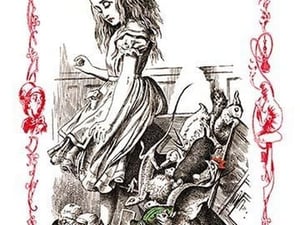 Alice in Wonderland: Alice Tips Over the Jury Box by John Tenniel - Art Print