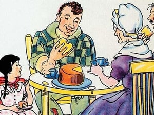 A Meal at Grandma's by Julia Letheld Hahn - Art Print