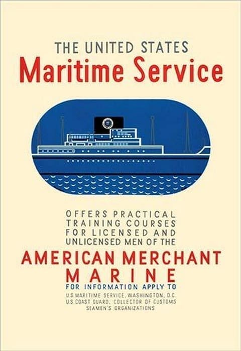 The United States Maritime Service by Leslie Bryan Burroughs - Art Print