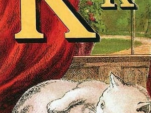 K for the Kitten that plays with its Tail by Edmund Evans - Art Print