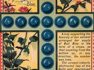 Ball Blue Puzzle - Art Print