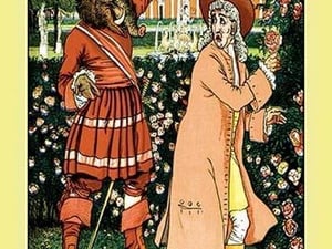 Beauty and the Beast - The Beast in Red by Walter Crane - Art Print
