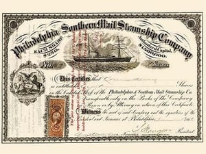 Philadelphia and Sothern Mail Steamship Company - Art Print