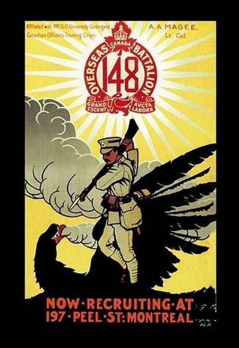 Canada Overseas Battalion: Now Recruiting at 197 Peel Street