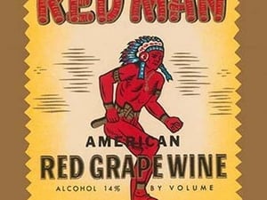 Red Man American Red Grape Wine - Art Print