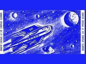 Rocket Space Ship 305 - Art Print