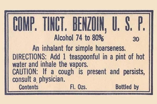 Comp. Tincture of Benzoin - Art Print