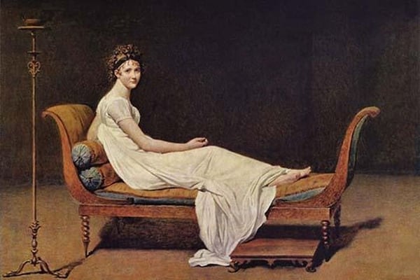 Portrait of Madame R camier by Jacques Louis David - Art Posters or ...