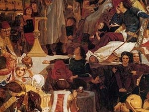 Chaucer at the Court of Edward III by Ford Madox Brown - Art Print