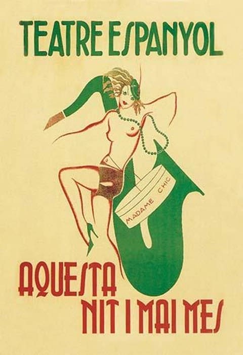Theater Espanyol by A. Sunyol - Art Print