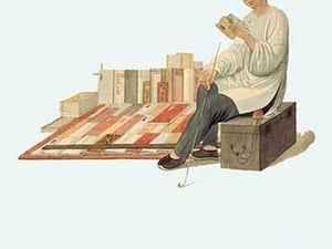 A Book Seller by George Henry Malon - Art Print
