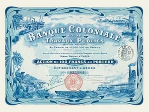 Banque Coloniale et de Travaux Publics - Art Print