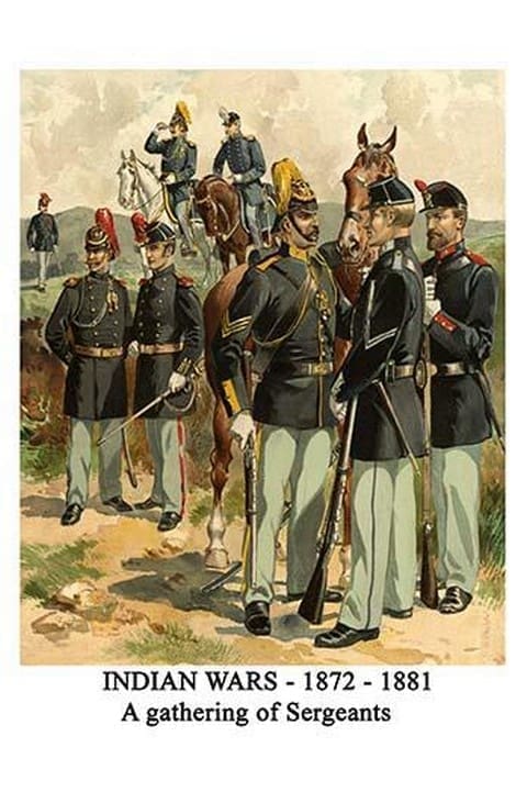 Indian Wars - 1872 - 1881 - A Gathering Of Sergeants By Henry Alexander Ogden - Art Print