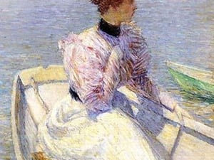 White Dory by Frederick Childe Hassam - Art Print