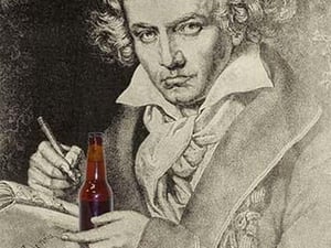 Concerto for Soloist and Three Beers - Ludwig Von Beerthoven by Wilbur Pierce - Art Print