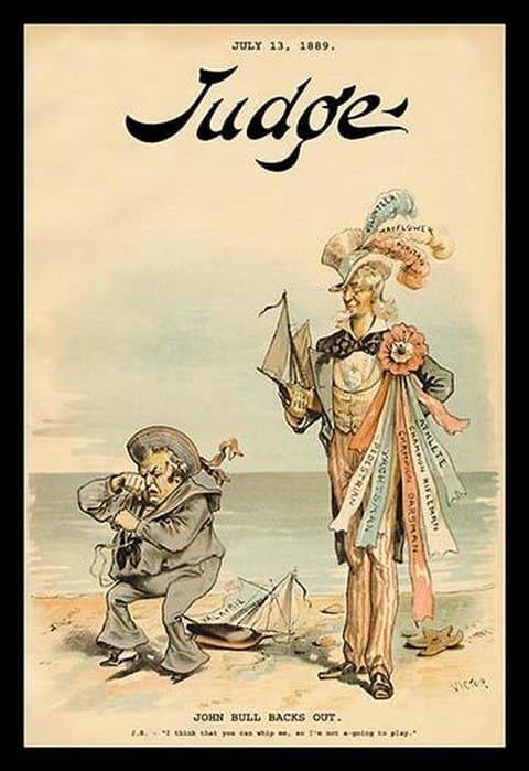 Judge Magazine: John Bull Backs Out by Victor - Art Print