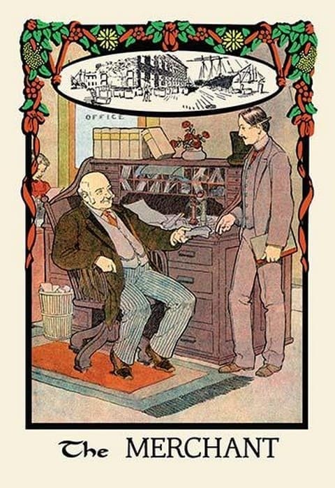 The Merchant by H.O. Kennedy - Art Print