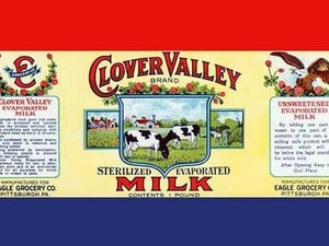 Clover Valley Brand Sterilized Evaporated Milk - Art Print
