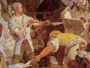 Work by Ford Madox Brown - Art Print