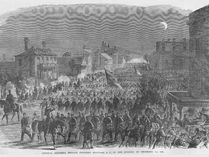 Union General Steven's troops enter Beaufort