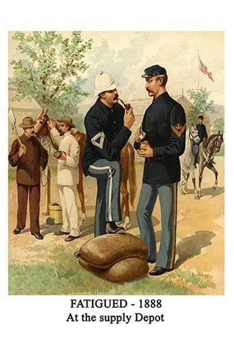 Fatigued - 1888 - At The Supply Depot By Henry Alexander Ogden - Art Print