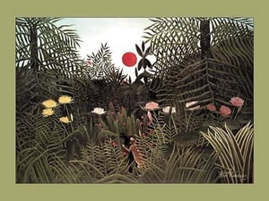 Virgin Forest by Henri Rousseau - Art Print
