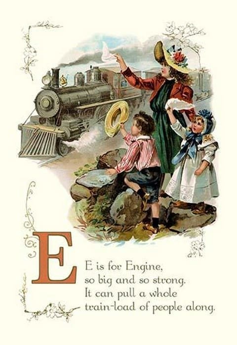 E is for Engine - Art Print
