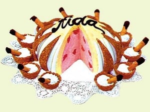 Aida Bomb Cake - Art Print