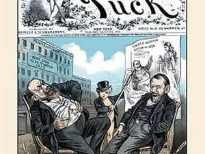 Puck Magazine: The Merry Star Routers by Bernhard Gillam - Art Print